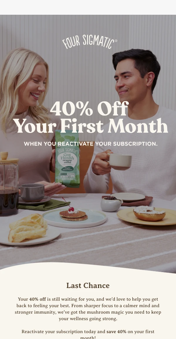 40% off reactivation