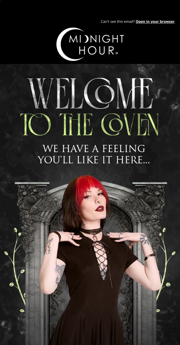 Welcome series email